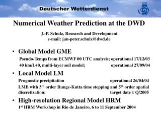 Global Model GME 	Pseudo-Temps from ECMWF 00 UTC analysis; operational 17/12/03