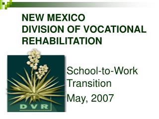 NEW MEXICO DIVISION OF VOCATIONAL REHABILITATION