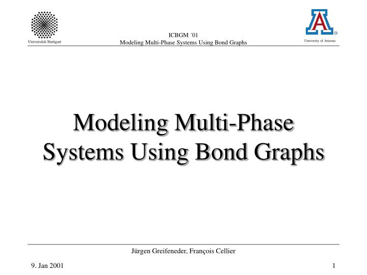 modeling multi phase systems using bond graphs