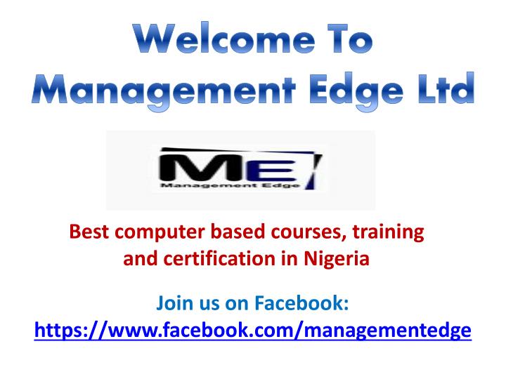 welcome to management edge ltd