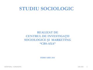 studiu sociologic