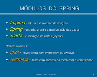 m dulos do spring