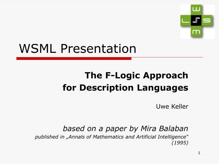 wsml presentation