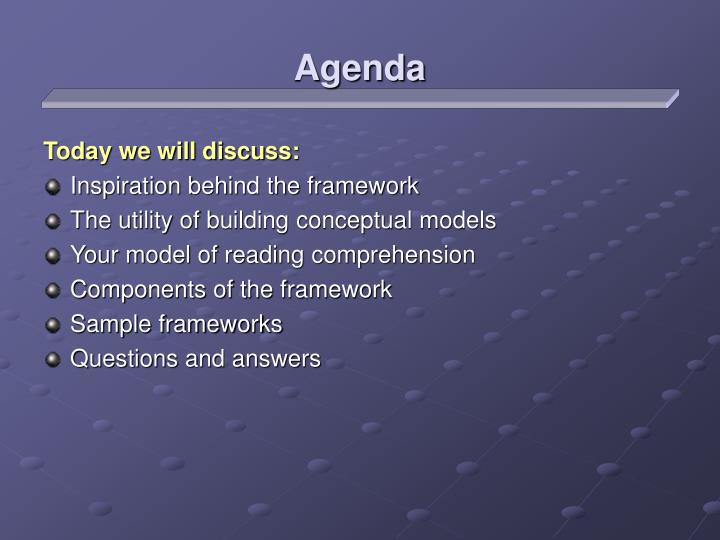 agenda