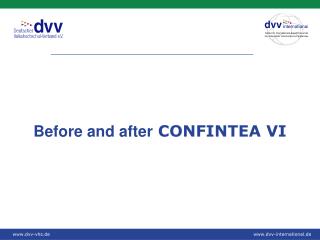 Before and after CONFINTEA VI