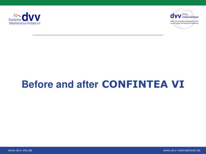 before and after confintea vi