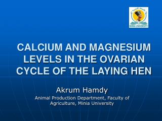 CALCIUM AND MAGNESIUM LEVELS IN THE OVARIAN CYCLE OF THE LAYING HEN