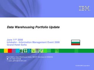 Data Warehousing Portfolio Update