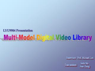 Multi-Model Digital Video Library