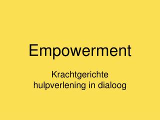empowerment