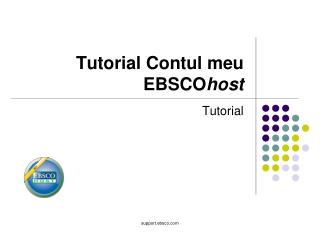 tutorial contul meu ebsco host