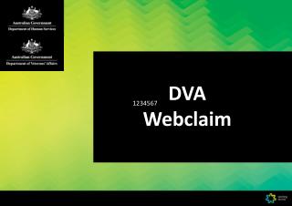 DVA Webclaim