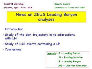 News on ZEUS Leading Baryon analyses