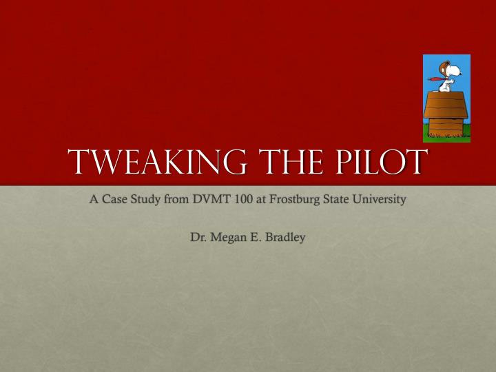 tweaking the pilot