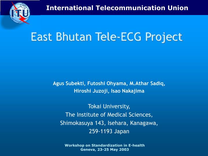 east bhutan tele ecg project