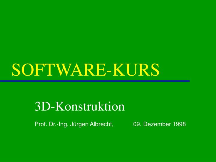 software kurs