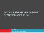 Drawing release Management ELECTRONIC drawing release - slide 1