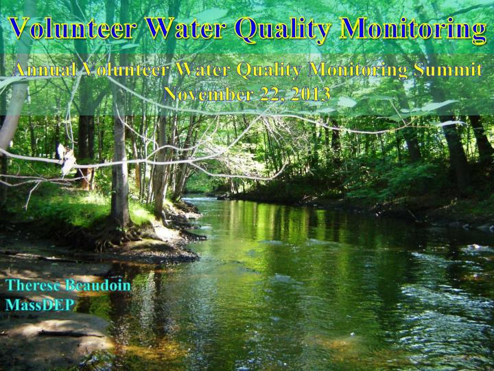 volunteer water quality monitoring