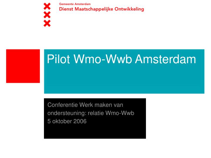 pilot wmo wwb amsterdam
