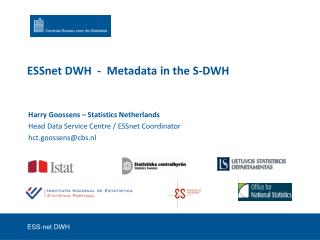 ESSnet DWH - Metadata in the S-DWH