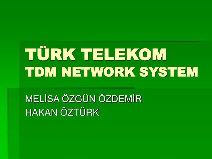 t rk telekom tdm network system