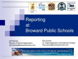 Reporting at Broward Public Schools