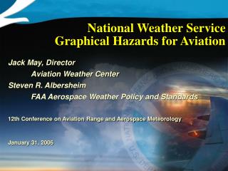 National Weather Service Graphical Hazards for Aviation