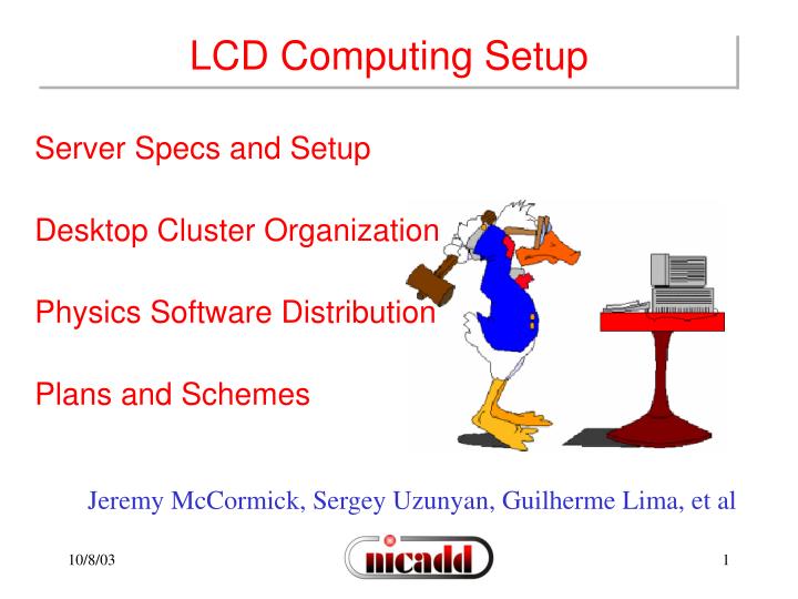 lcd computing setup