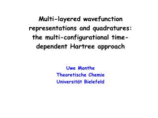 Multi-layered wavefunction representations and quadratures: