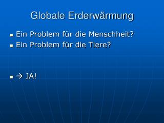 globale erderw rmung