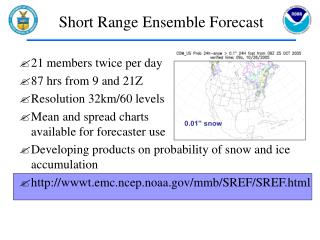 Short Range Ensemble Forecast