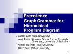 Precedence Graph Grammar for Hierarchical Program Diagram