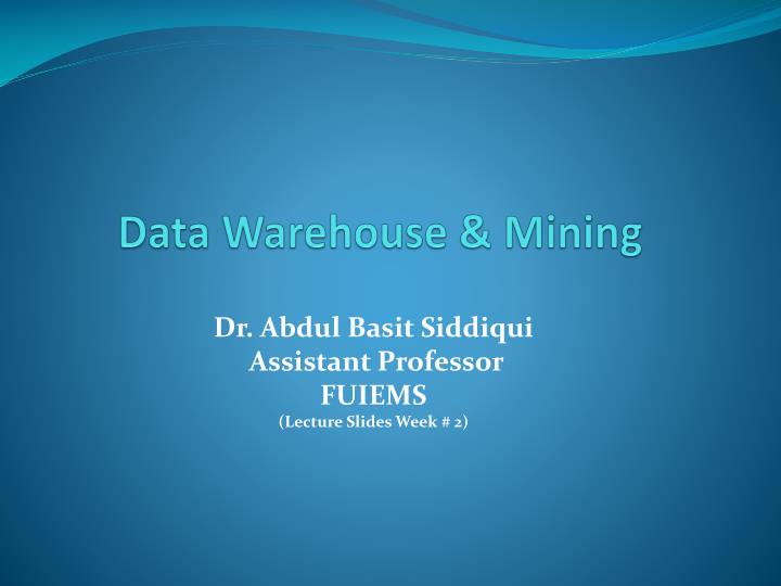 data warehouse mining