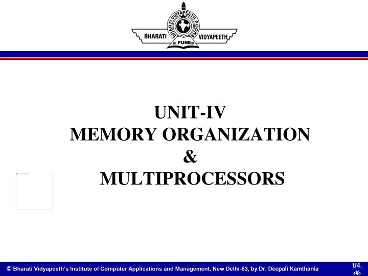 unit iv memory organization multiprocessors