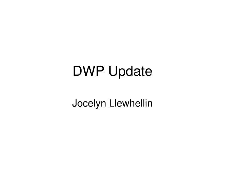 dwp update