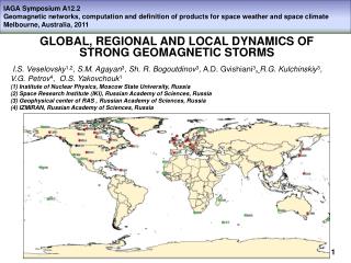 IAGA Symposium A12.2