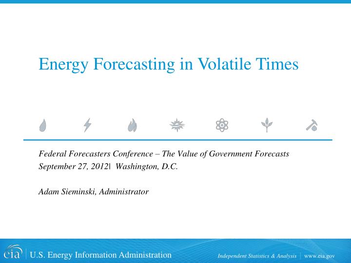 energy forecasting in volatile times