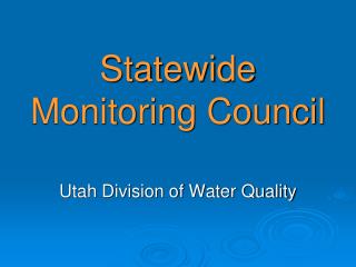 Statewide Monitoring Council