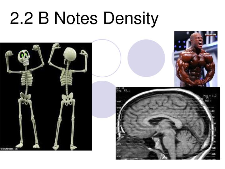 2 2 b notes density