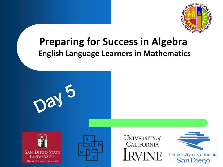 preparing for success in algebra english language learners in mathematics