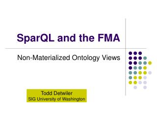 SparQL and the FMA