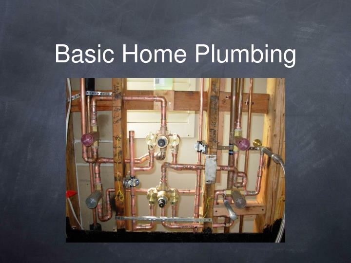basic home plumbing