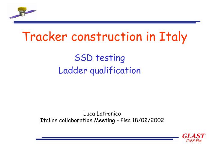 tracker construction in italy