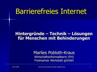 barrierefreies internet