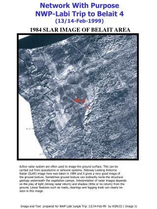 1984 SLAR IMAGE OF BELAIT AREA