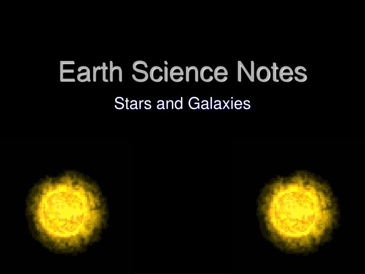 earth science notes