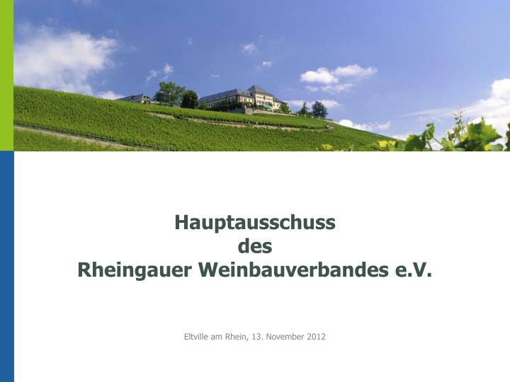 hauptausschuss des rheingauer weinbauverbandes e v