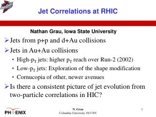 Jet Correlations at RHIC