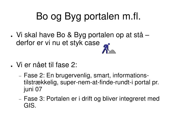 bo og byg portalen m fl