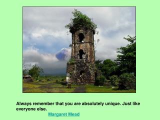 Always remember that you are absolutely unique. Just like everyone else. Margaret Mead